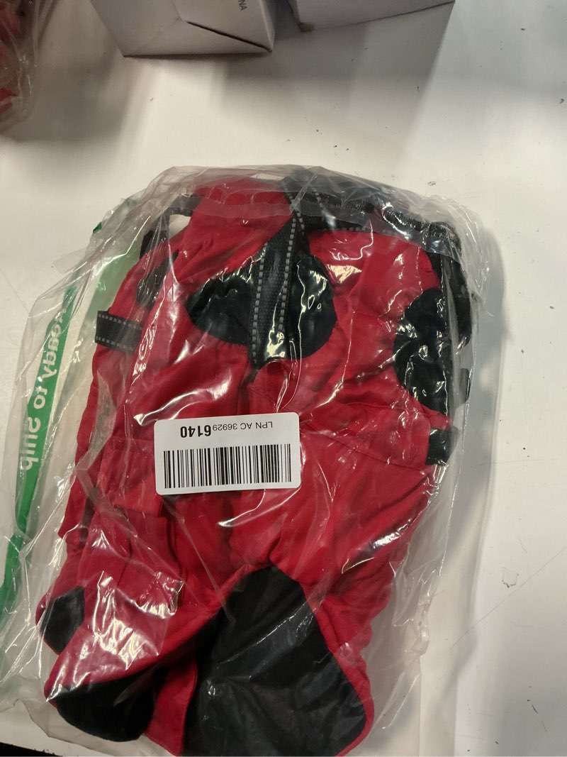 Condition photo showing New/Like New for dog winter coat with harness built-in | waterproof dog jacket with zipper & fleece lining | reflective cold weather coat for small medium large dogs x-small navy blue