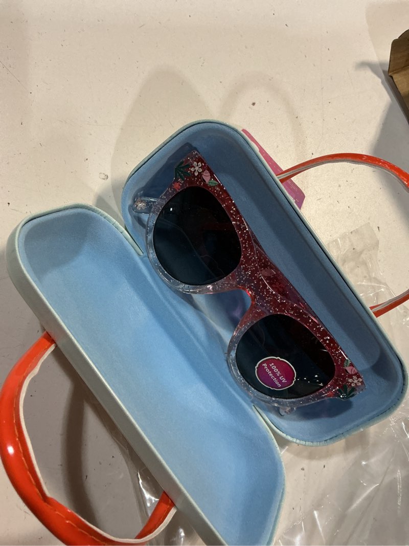 Condition photo showing Good Condition for disney moana girls sunglasses for kids with matching glasses case and uv protection for toddlers one size coral