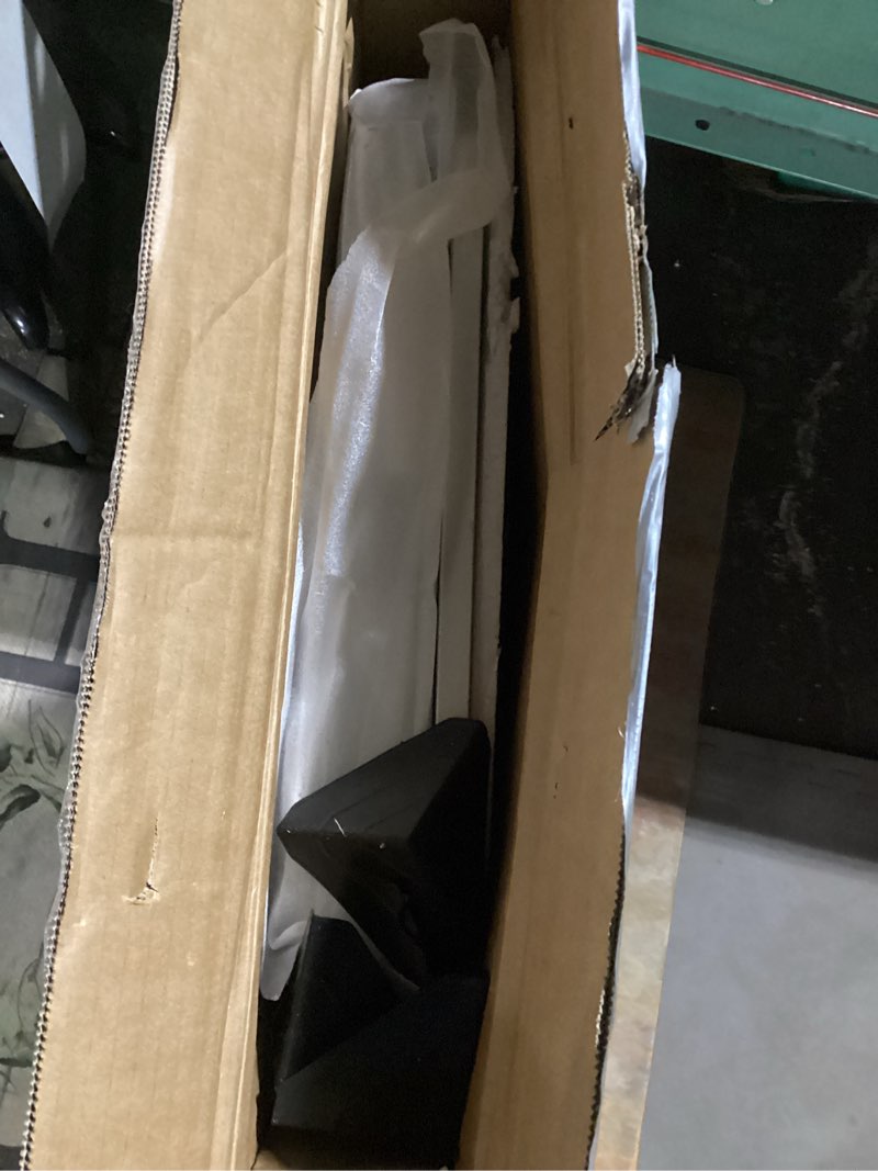 Condition photo showing As Is for AODK 32-Inch Small Desk with Fabric Drawers, Kids Girls Teen Study Writing Desk for Bedroom, Home Office Computer Desk with Storage Shelf & Bag for Small Space, White White 32-Inch