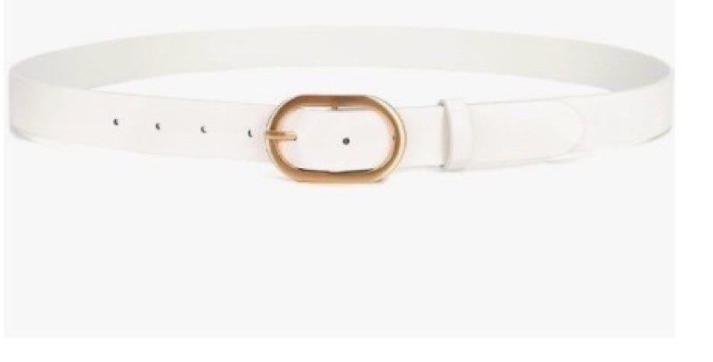 XZQTIVE Women's Faux Leather Belts with Gold Buckle, Fashion Casual Belt for Jeans Pants Dresses, So