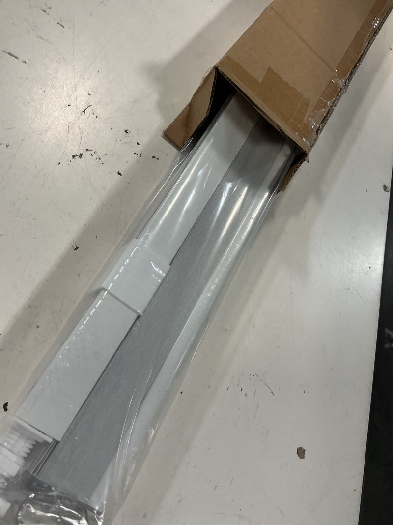 Condition photo showing Good Condition for lazblinds cordless cellular shades, no tools no drill blackout honeycomb shades pleated blinds for windows, 27.5'' w x 48'' h, silver white blackout-silver white 27 1/2'' w × 48'' h