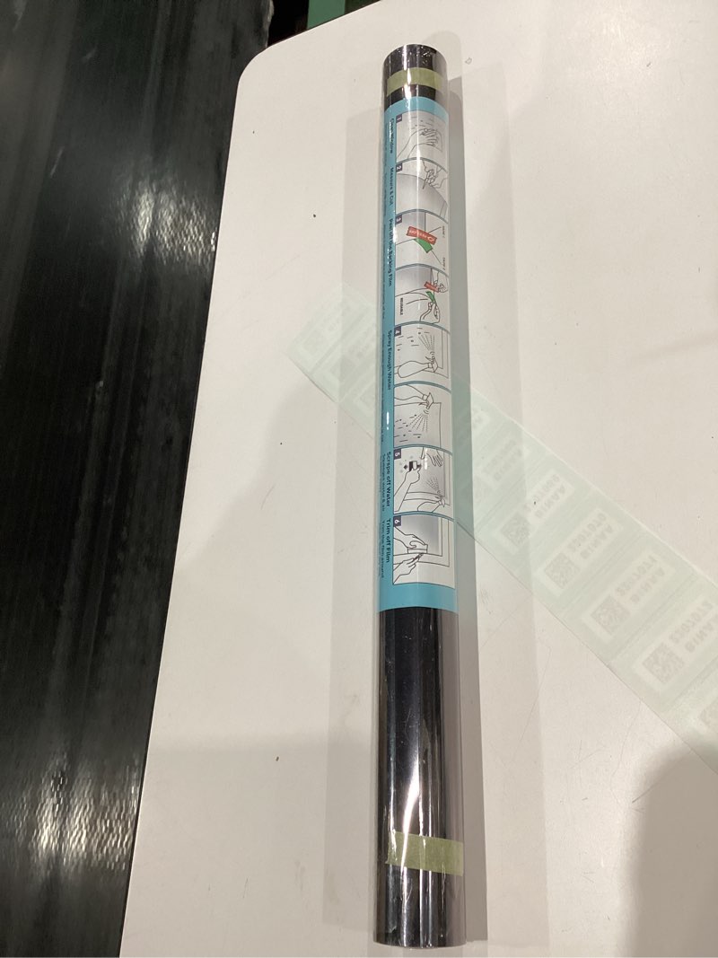 Condition photo showing New/Like New for Coavas One Way Window Privacy Film See Out Not in Heat Blocking Window Tint for Home Reflective Sun Blocker House Removable Window Insulation Non-Adhesive Anti-UV Window Coverings Black,17.5 x118.1in