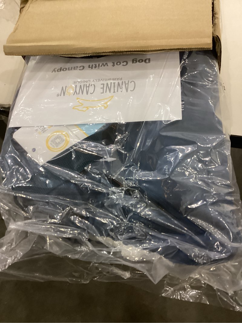 CANINE CANYON 47 Inch Elevated Cooling Large Dog Bed with Removable Canopy, Raised Beds for Large Do