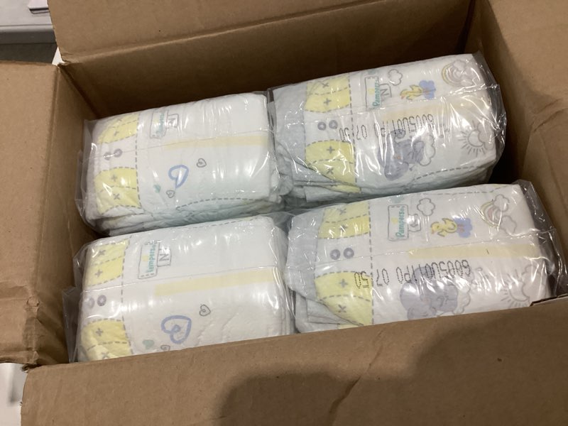 Condition photo showing New/Like New for pampers swaddlers diapers newborn - size 0, 84 count, ultra soft disposable baby diapers
