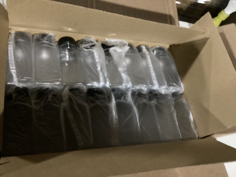 Condition photo showing Good Condition for 80pcs 8oz Pcs Juice Bottles, Juice Bottle with Caps Reusable Empty Clear Bottles with Label, Funnel, Brush Bulk Beverage Containers for Juicing, Drinking, Smoothie and Other Beverages (8oz)