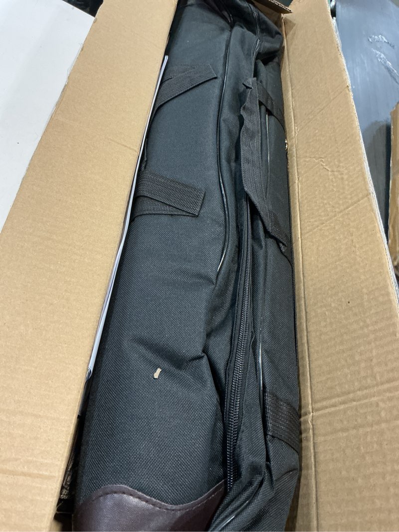 Condition photo showing As Is for 60 inch black hunter takedown recurve bow 20-60lbs hunting bow and arrow set with arrow quiver right hand archery bows for adults target practice shooting training 30lbs