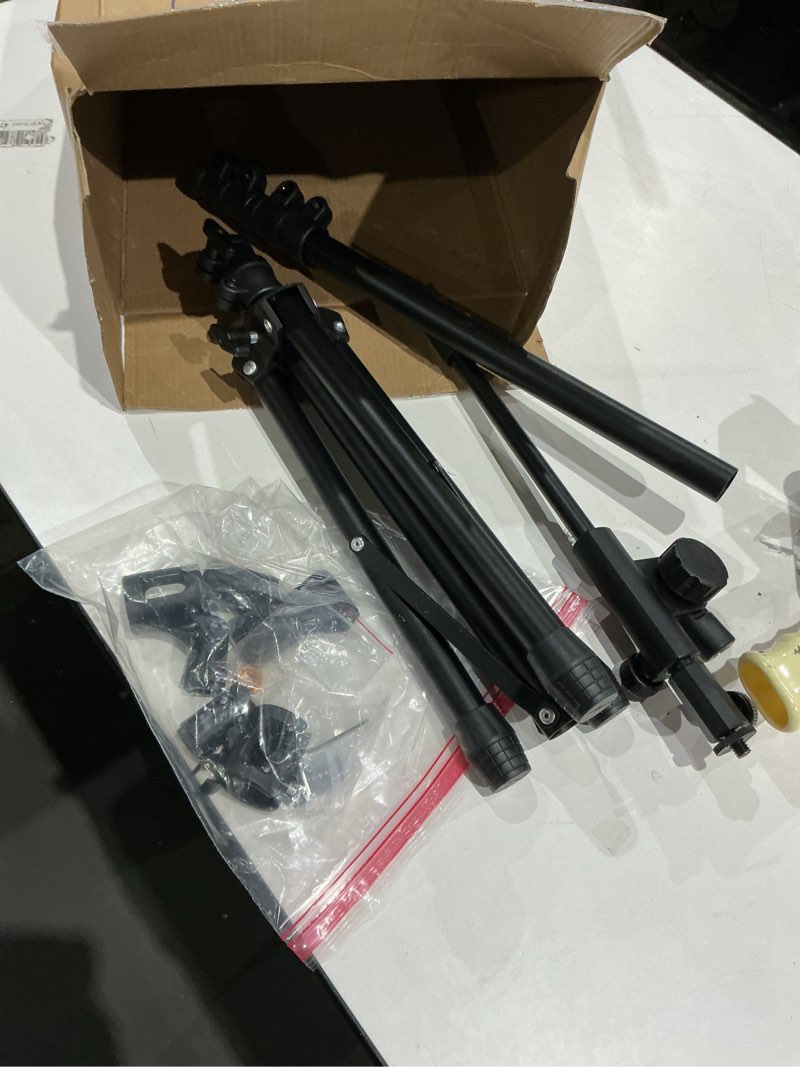 Condition photo showing Good Condition for similar. eucos 62\" phone tripod, tripod for iphone & selfie stick with remote, extendable cell phone stand & ultimate phone holder, solidest phone stand compatible with iphone/android inferno mix carbon black