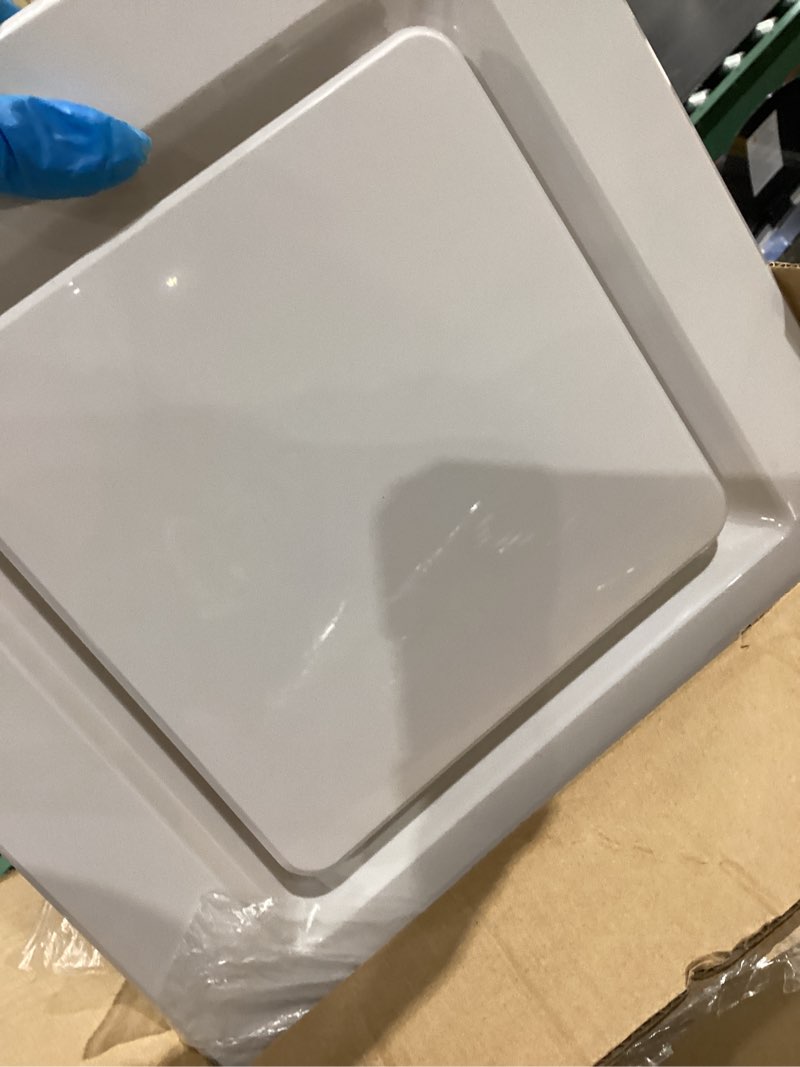 Condition photo showing Good Condition for orsong bathroom exhaust fan 12" panel ultra quiet without light(10x10 mount), 130cfm, 4" duct for bathroom/garage/home style1 10in(hole size)