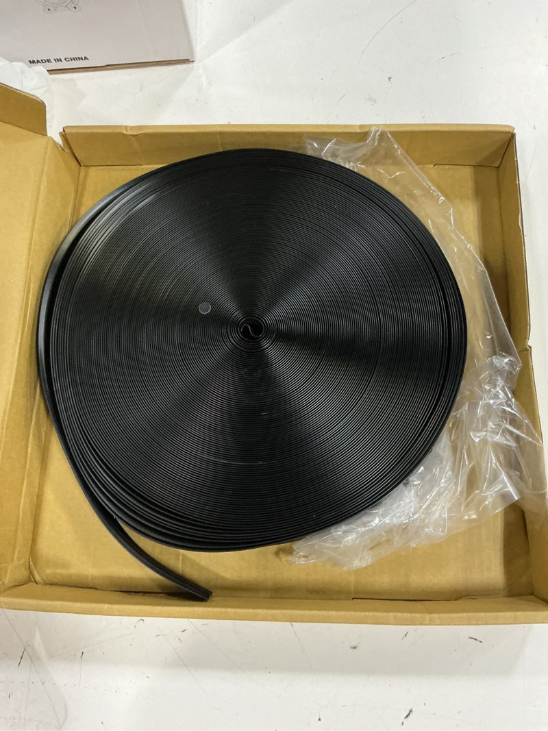 Condition photo showing Good Condition for 3/4" rv vinyl trim molding insert black for rv camper travel trailer screw cover gutter corner channel outside seam roof edge track heavy duty trim(100 ft)