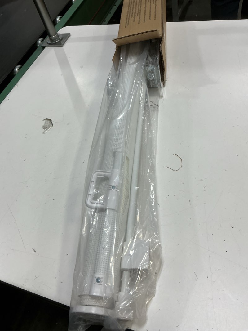 Condition photo showing New/Like New for Upgrade Retractable Baby Gates, 35" Tall Extends up to 60" Wide, Mesh Dog Gate Indoor for Stairs, Outdoor Reinforced Pet Gate with Support Rods for Doorways Hallways Kitchen Bedroom, White White 35" Tall x 60" Wide