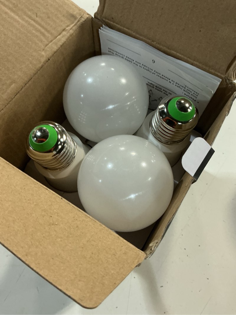 Condition photo showing Good Condition for ucb alexa light bulb 130w equivalent, smart light bulbs warm white to daylight tunable, a19 e26 bluetooth led bulbs work with alexa only for bedroom kitchen living office no wifi required 4 pack
