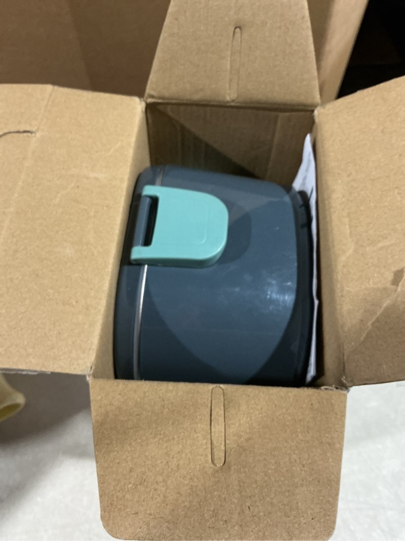 Condition photo showing As Is for Electric Lunch Box Food Heater, 80W Portable Warmer for Car Truck Work with 304 Stainless Steel Container, 12V/24V/110V Green Heated Lunch Box Suitable for Ideal Driver/Work/Gift Green 1.5L