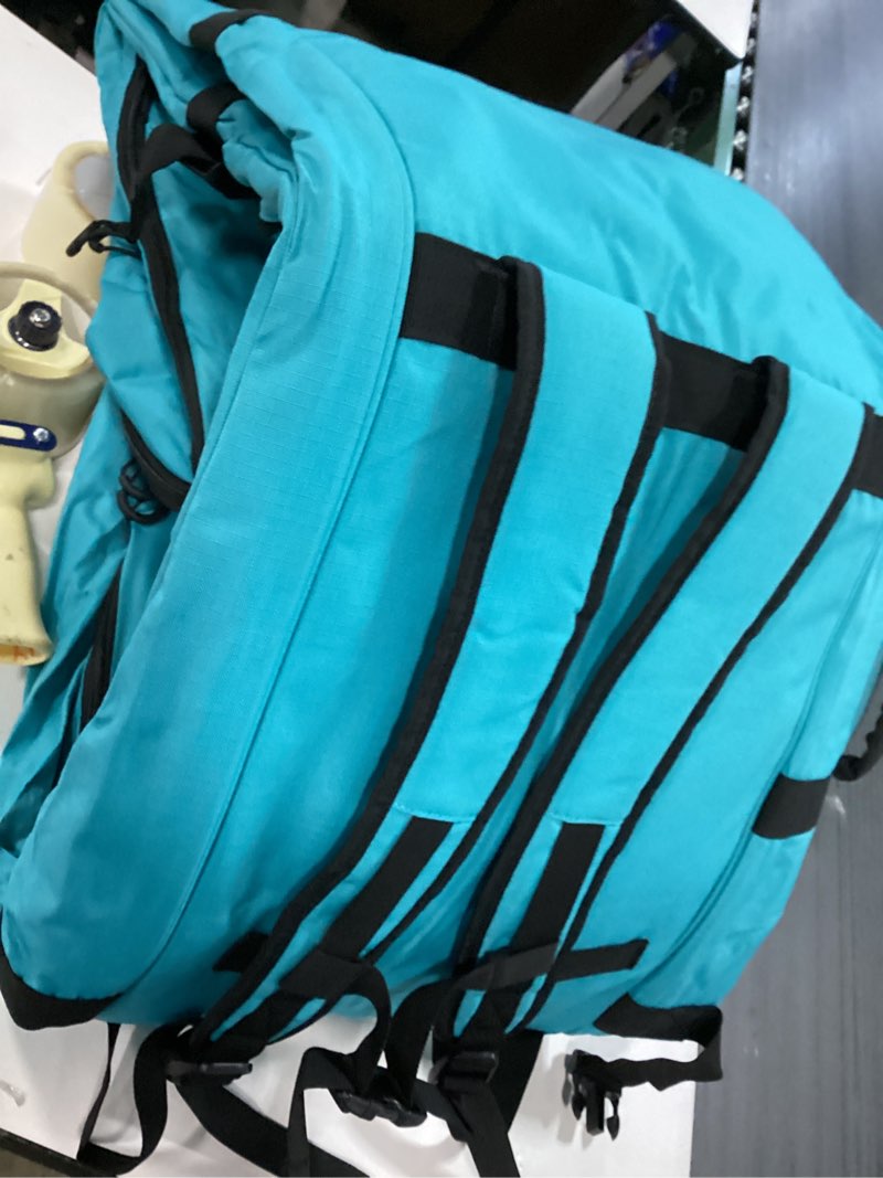 Condition photo showing Good Condition for YOREPEK Padded Snowboard Bag with Wheels, Extendable Ski Bags for Air Travel Length up to 175cm, Water Resistant Snowboard Backpack with 6 Pockets for Ski Boots(up to US Size 13), Helmet, blue