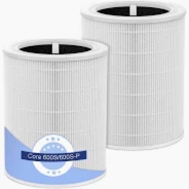 2 Pack Core 600s Replacement Filter Compatible with Levoit Core 600S-P Air Purifier, 3-in-1 True HEP