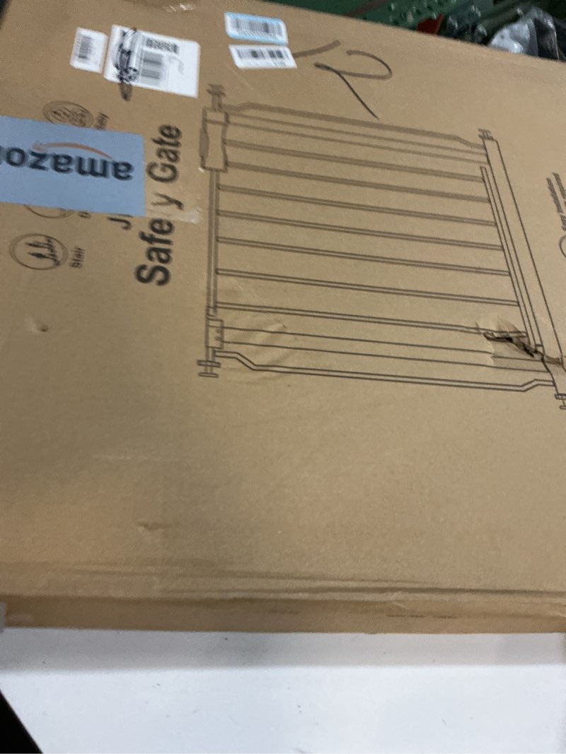 Condition photo showing New/Like New for Extra Wide Baby Gate 57.5-62.2 Pressure Mounted,Child Dog Pet Safety Gates with Walk Through Door for Doorways Stairs No Drilling in Door,White 57.5-62.2inch