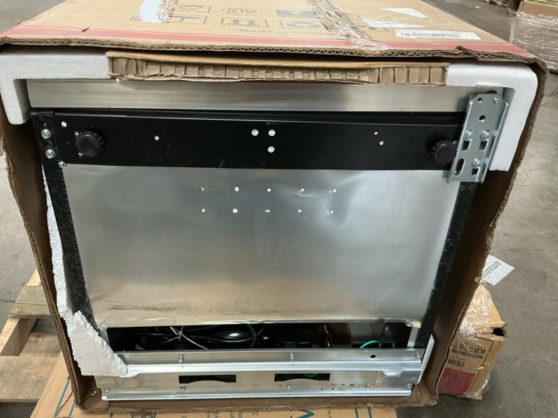 Condition photo showing As Is for beverage refrigerator cooler 4.4 cu.ft,145 can mini fridge with glass door