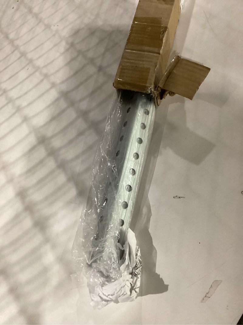 Condition photo showing New/Like New for 4-Piece Garage Door Opener Hanging Bracket Kit, 13 Gauge Heavy Duty Galvanized Steel Angle Iron Brackets with Mounting Hardware, Compatible with Genie/Chamberlain/Craftsman Smart Chain Drive Openers