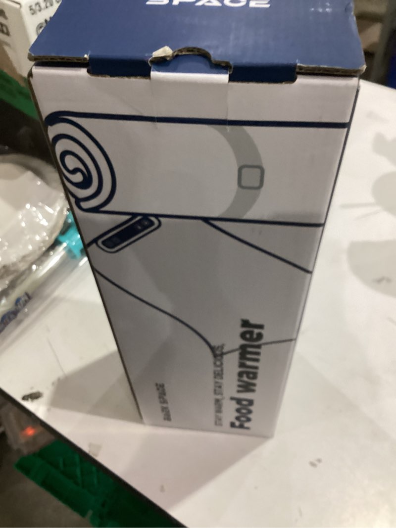 Condition photo showing New/Like New for Electric Warming Tray - Portable Silicone Heating Mat for Food, Full Surface Heating with 5 Temperature Setting. Ivory