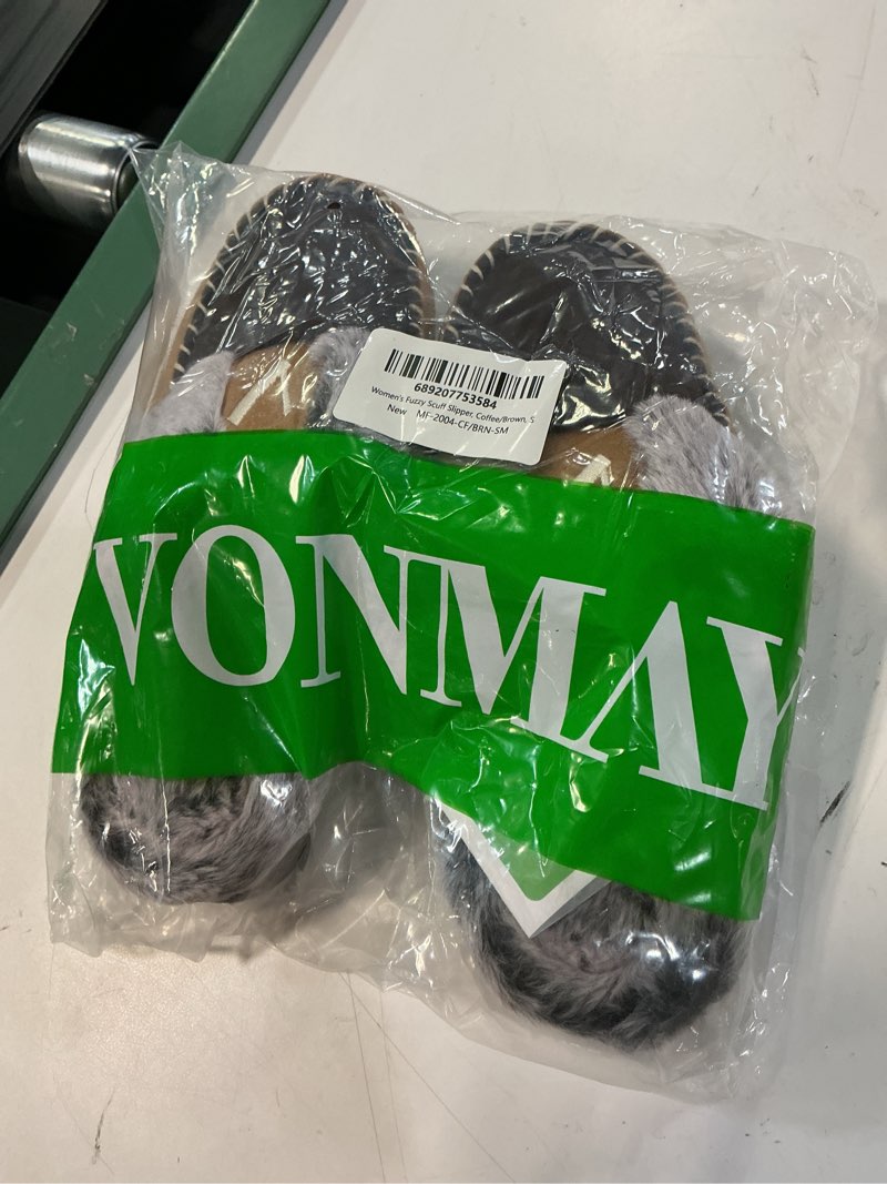 Condition photo showing Good Condition for vonmay women's memory foam slippers moccasin slip-on scuff house shoes fuzzy faux fur lining indoor outdoor for all seasons