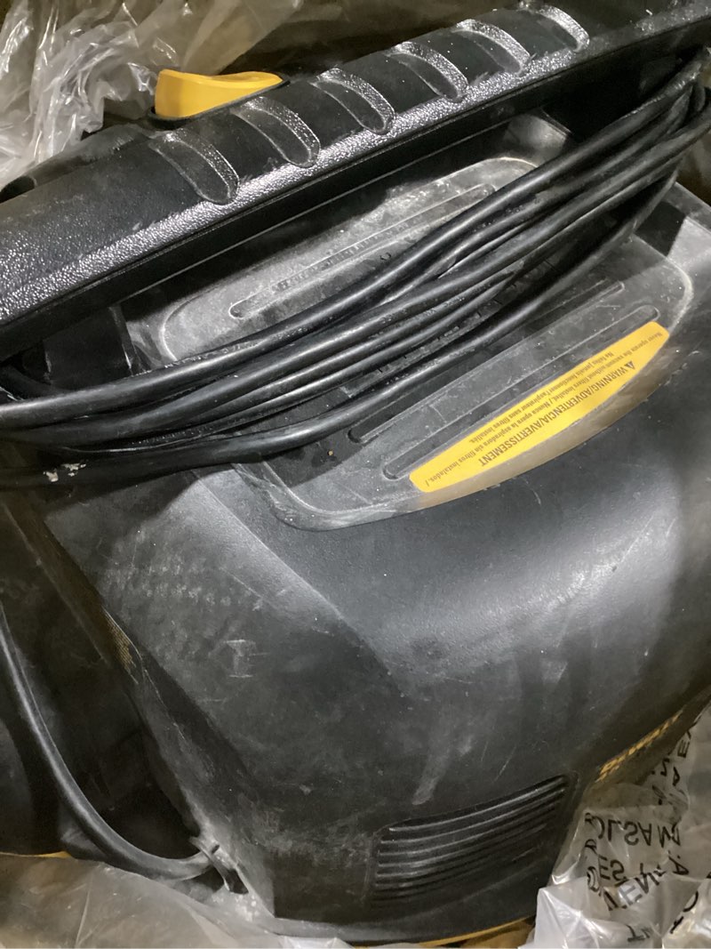 Condition photo showing As Is for dewalt stealthsonic quiet 12-gallon 5.5-hp corded wet/dry shop vacuum with accessories included