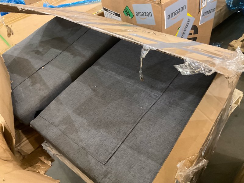 Condition photo showing As Is for DWVO 55" Convertible Sofa Bed, 3-in-1 Sleeper Sofa with Pull-Out Bed, Linen Futon Couch with Adjusta