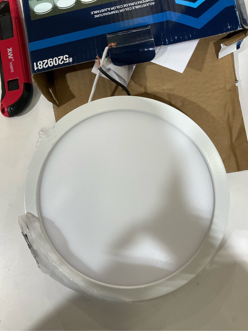 1k+ bought last week project source 7.5-in white indoor 1 -light led tunable white flush mount light 