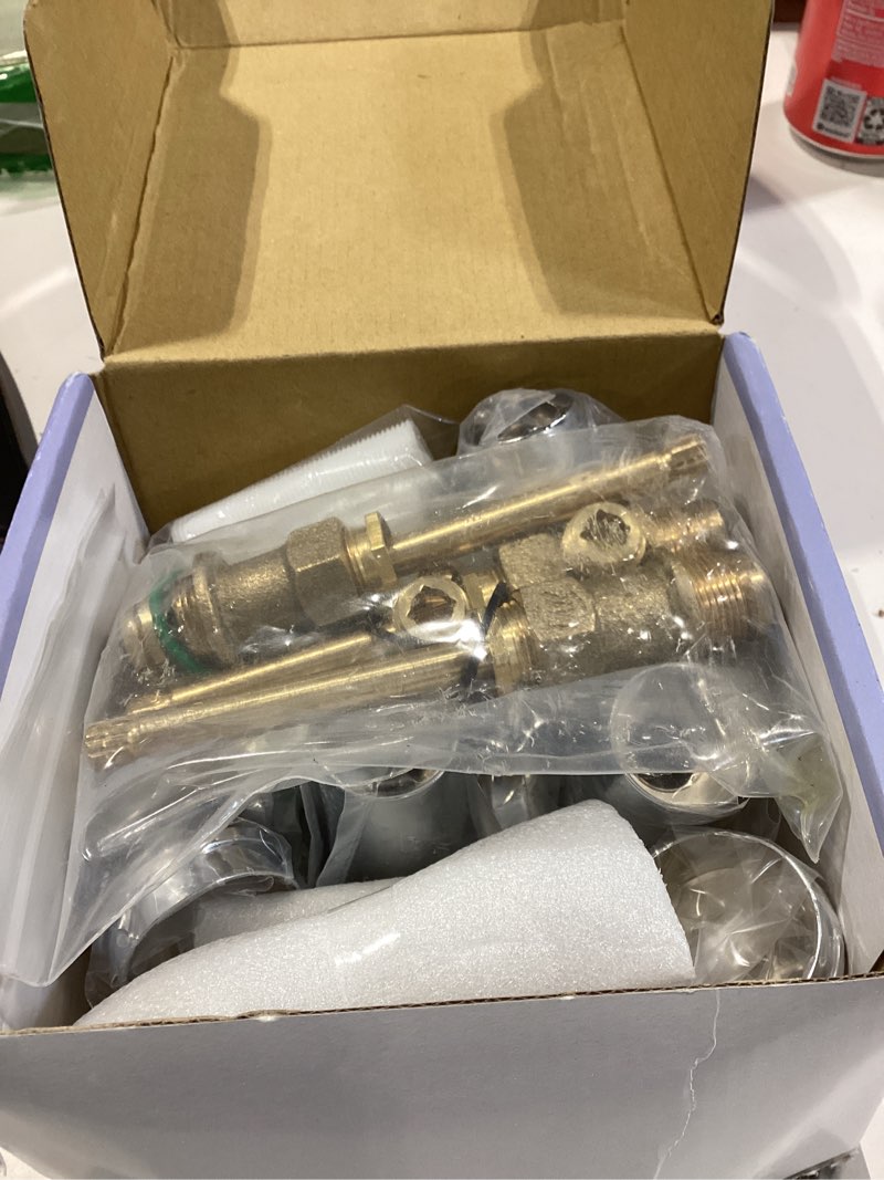 Condition photo showing Good Condition for danco trim kit for price pfister triple-handle tub and shower faucets, 3-handle, porcelain, 1-pack kit (39695), chrome lever handles