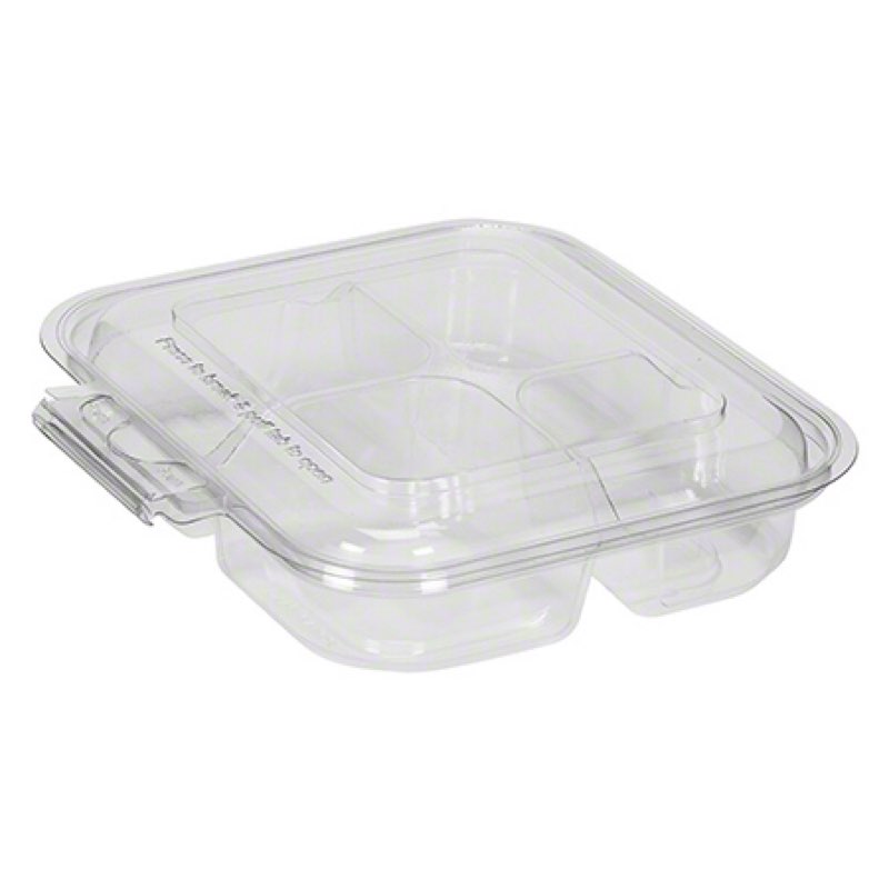 5HG012TV4P. BREAKAWAY TV 12oz Rectangle 4Pocket Hinged Lid  150 per case