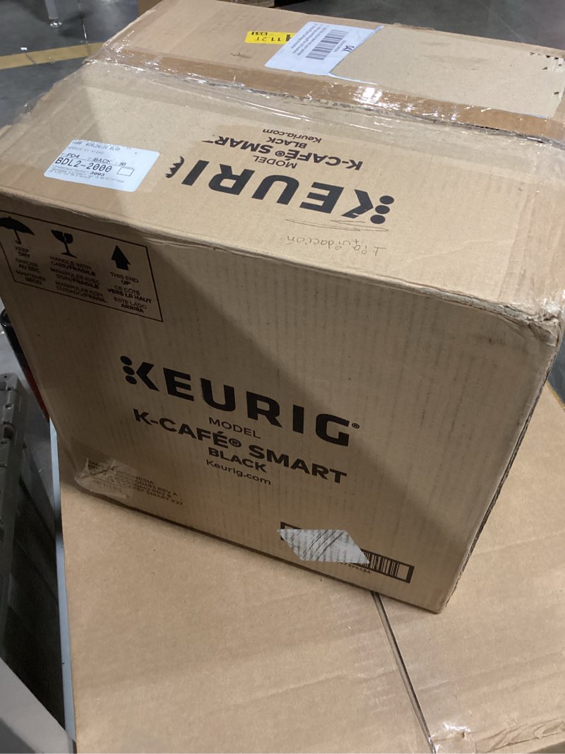 Condition photo showing As Is for Keurig K-Cafe Essentials Single Serve K-Cup Pod Coffee Maker, Black