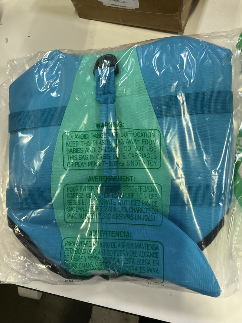 Condition photo showing Good Condition for emust dog life vests, dogs floats for swimming, boat, pool, ripstop dog life jacket with high buoyancy and lift handle for small and medium breeds, (m,pool blue) medium pool blue