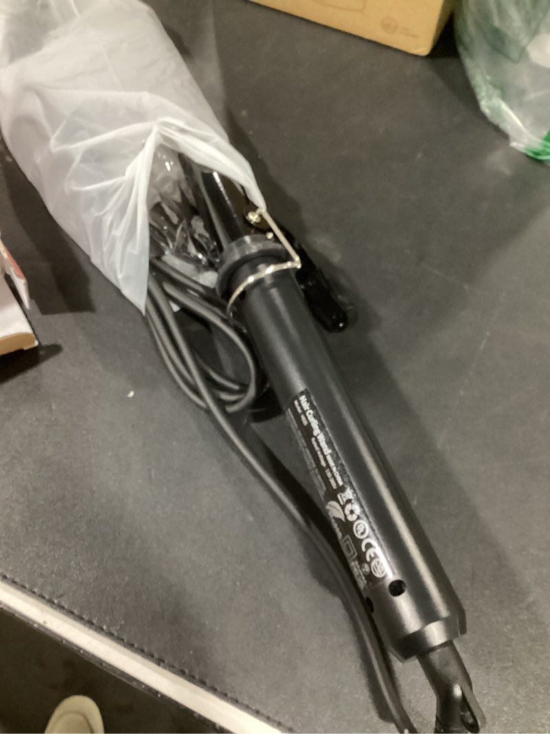 Condition photo showing New/Like New for Curling Iron 1 Inch, Long Barrel Ceramic Hair Wand, Fast Heating Hair Curler with 12 Heat Settings with LED Display, Hair Curling Wand Styling and Lasting on All Hair Types, Dual Voltage for Travel Classic Black