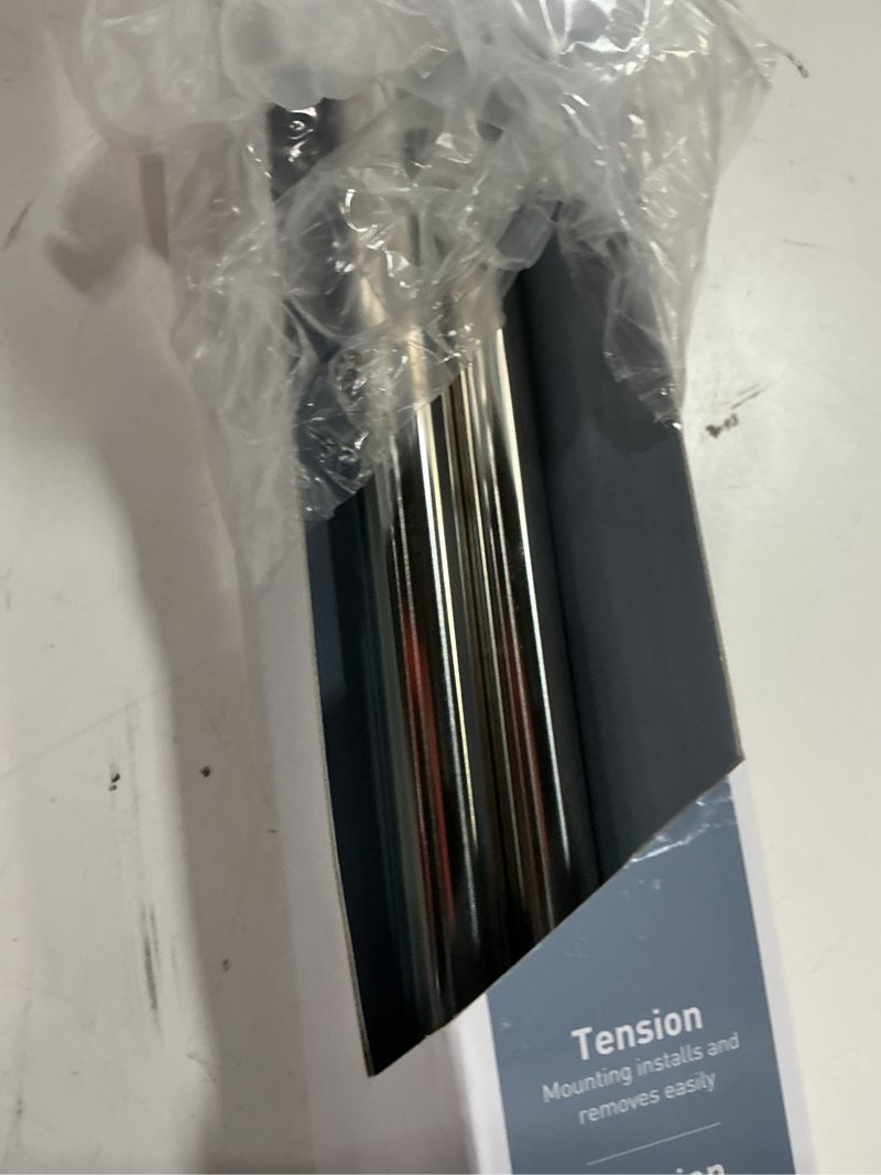 Condition photo showing Good Condition for moen chrome 44-72-inch adjustable tension mounted straight shower curtain rod for bathroom, no drilling needed, tr1000ch chrome animal print