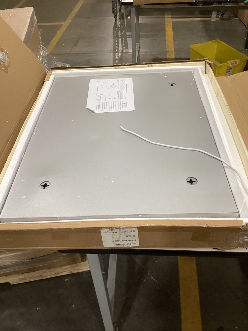 Condition photo showing New/Like New for niccy 36" x 28" led bathroom mirror with lights, backlit and front lit, lighted vanity mirror for wa