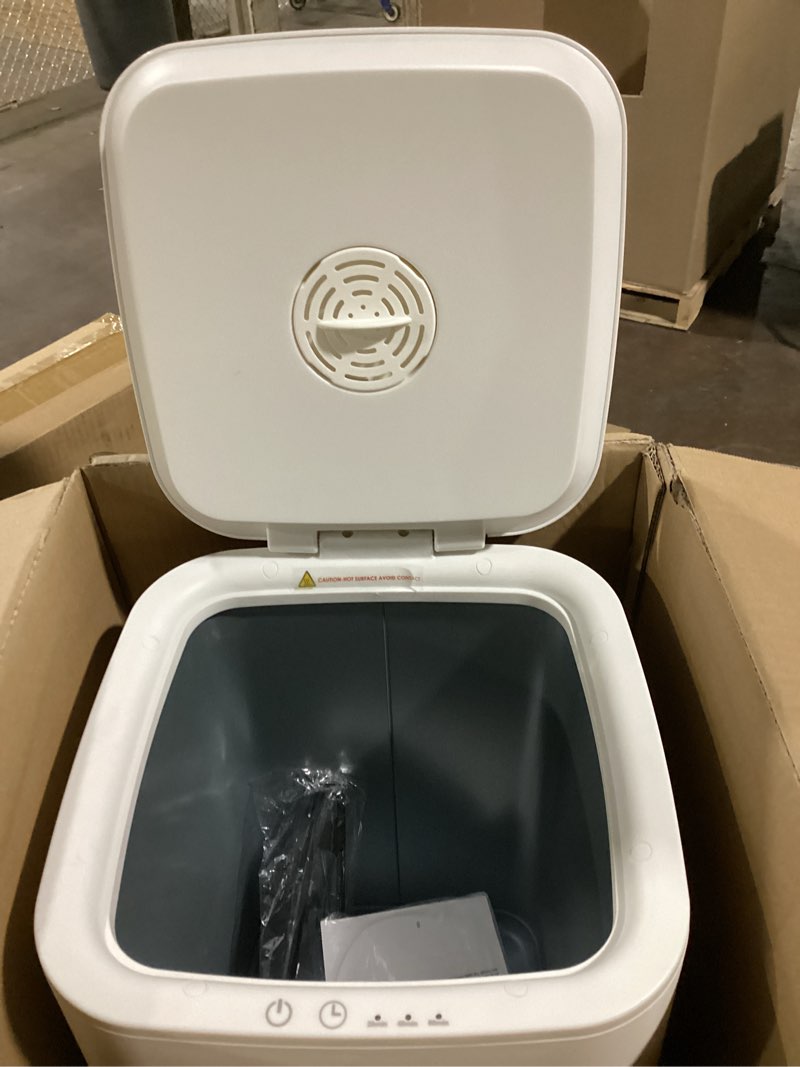 Condition photo showing Good Condition for Large Towel Warmer for Bathroom, Unlimited Heating Heated Towel Warmers Bucket, Bath Blanket Warmers for SPA, Auto Shut Off, Fits Up to Two 40"X70" Oversized Towels, Bathrobes, Ideal Gifts -White 12.6*12.6*20.7 Inch Pure white