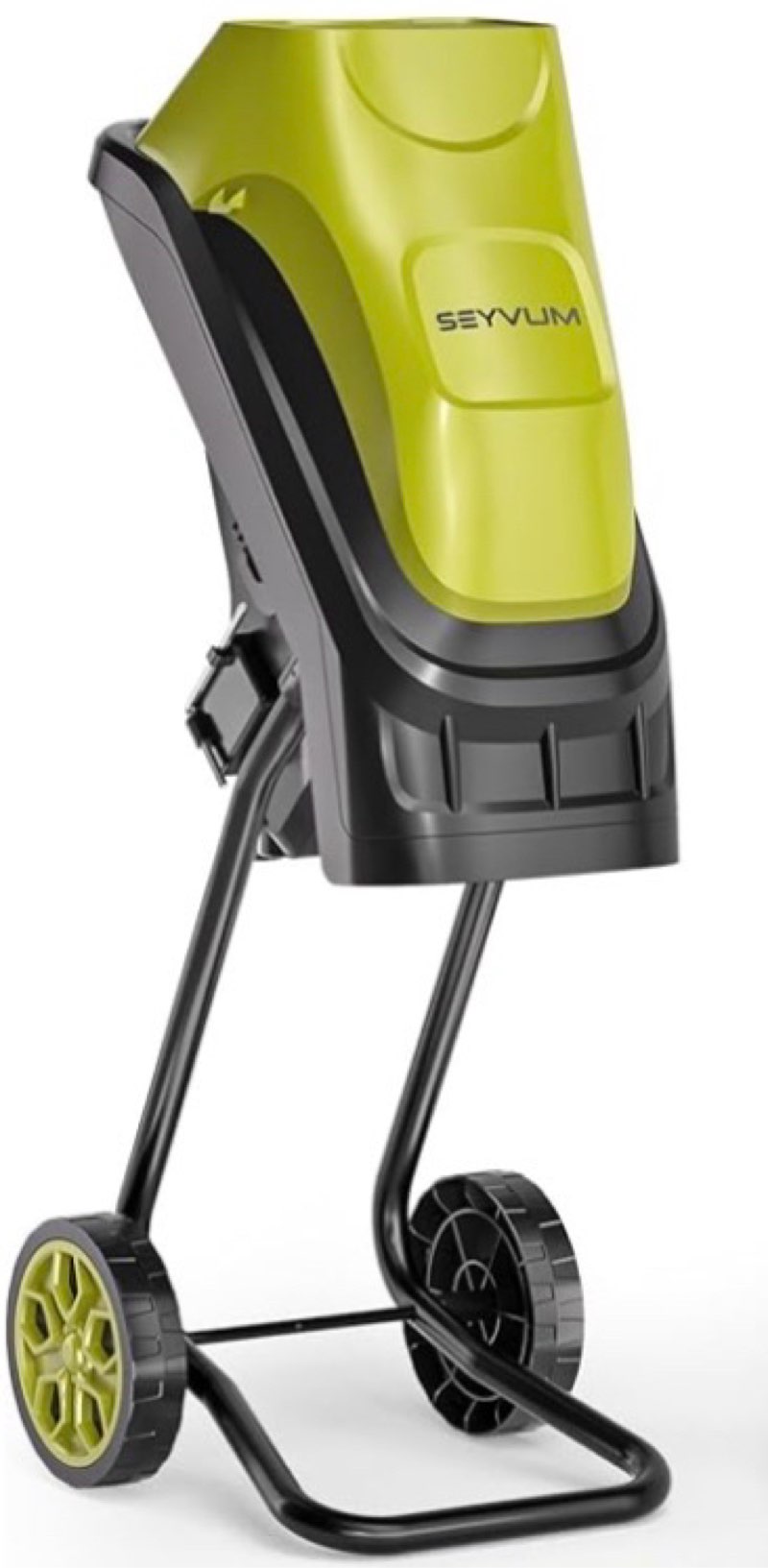 Electric Wood Chipper 15-Amp, Corded Shredder & Efficient Mulcher, with 45L Collection Bag and Push 