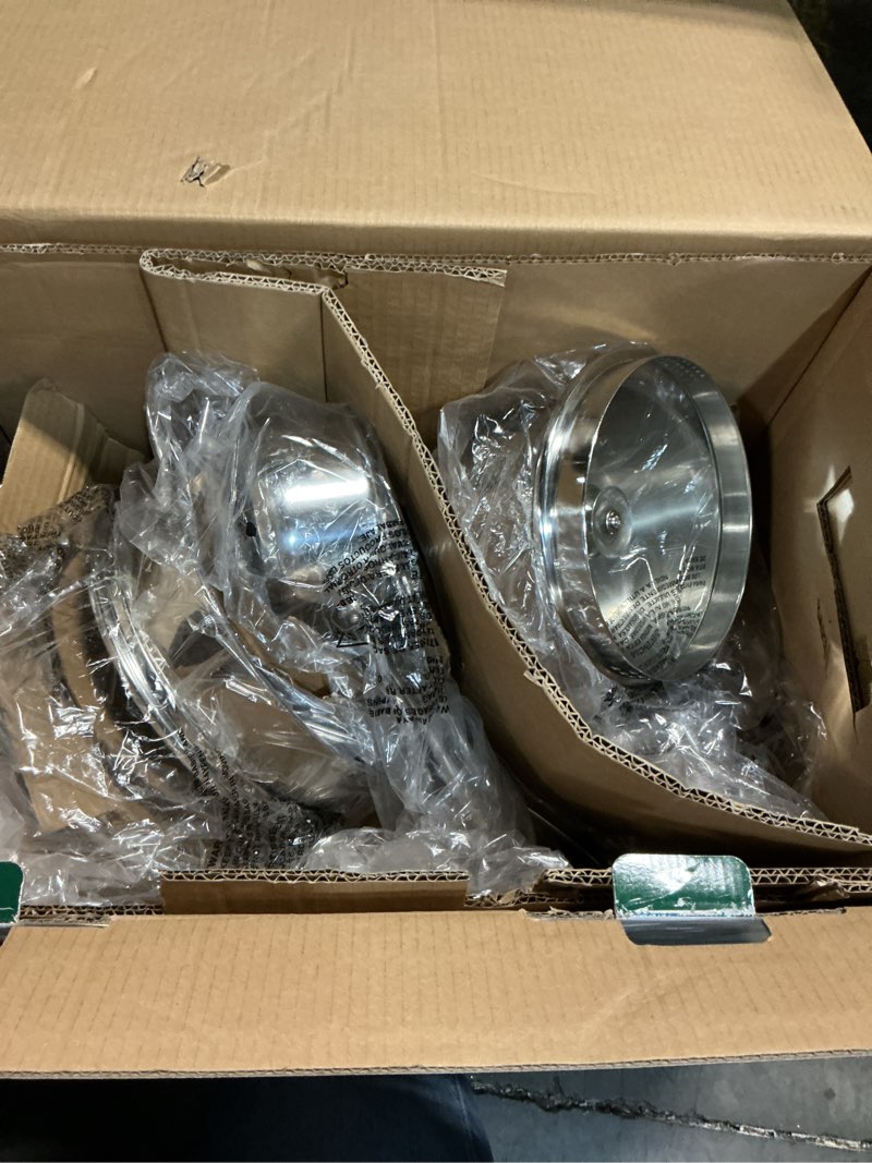 Condition photo showing Good Condition for cuisinart 17-piece stainless steel cookware set, chef's classic steel collection with pure aluminum core for quick and even heat, cool grip handles, dishwasher safe, 77-17n