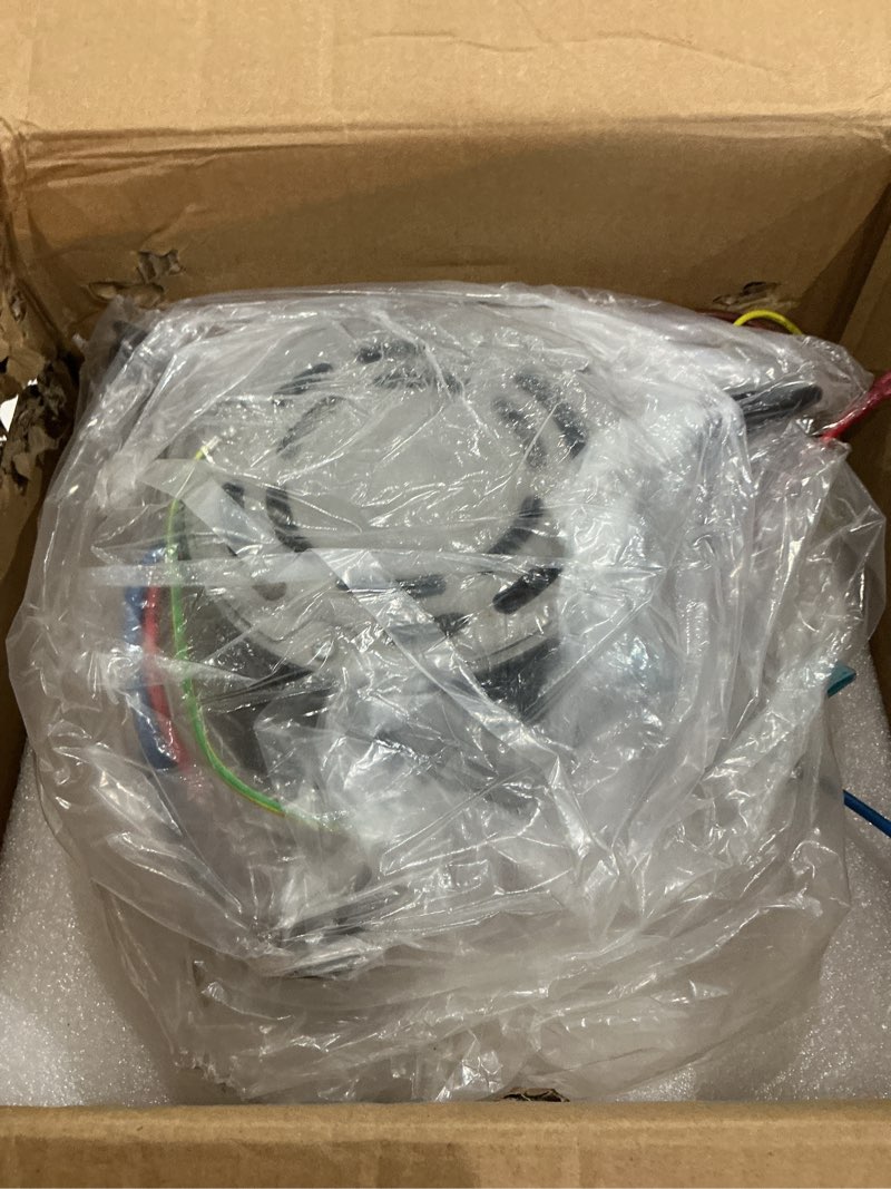Condition photo showing As Is for 5kcp39ggv567ds furnace blower motor 1/3 hp 115v 1075 rpm replacement for genteq 5kcp39hgp968bs 5kcp39jgv218as hc41te113, include 7.5 uf/370v capacitor