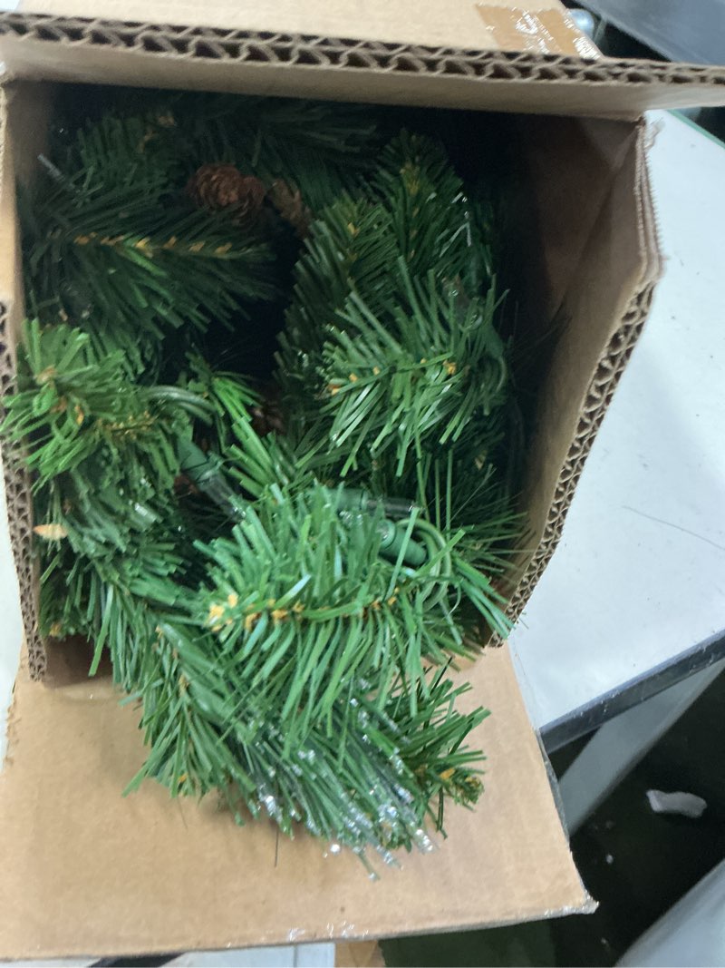 Condition photo showing Good Condition for Nearly Natural 3ft. Artificial Christmas Tree with 50 Clear LED Lights Set in a Burlap Base