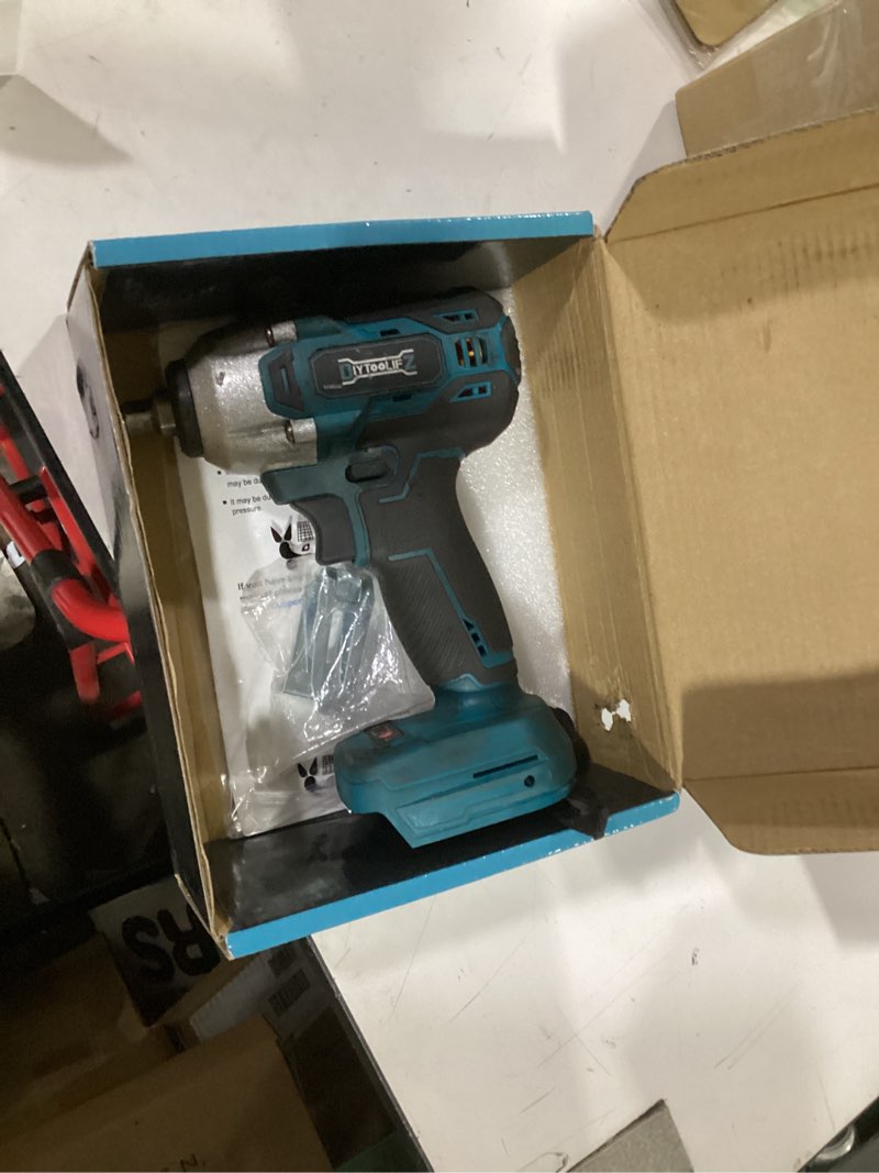 Condition photo showing As Is for cordless impact wrench compatible with makita 18v battery: 250ft-lbs(340n.m) 3/8" brushless electric impact gun, 2400rpm high torque impact driver, power impact wrench, bare tool only 250ft-lbs for makita 18v battery (battery not included)