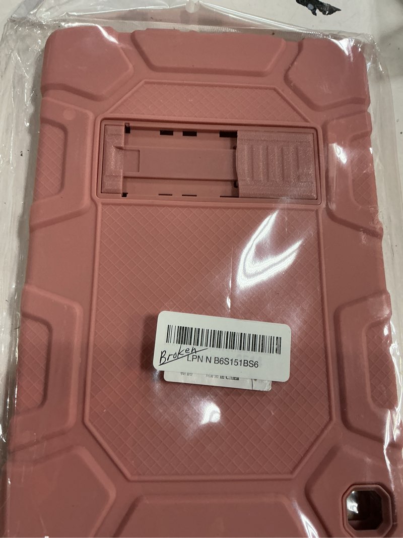 Condition photo showing As Is for ( broken) case for samsung galaxy tab a11+/a9+ plus 11 inch 2026/2024, heavy duty shockproof rugged high impact protective case, rose gold galaxy tab a11+/ a9+ plus 11\" (2026/2024) rose gold