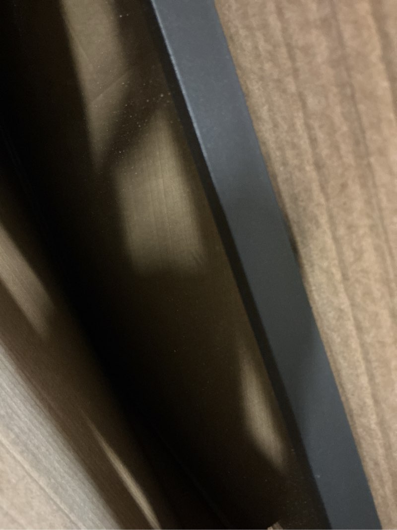 Condition photo showing Good Condition for CIRCUMI Arched Wall Mirror, 30"x25" Black Arched Mirror with Tempered Glass, Metal Frame, Large Size for Entryway Table, Mantel,Living Room,Over Sink,Arch Mirror for Decor,Shatterproof&Crystal-Clear Arched Frame Black 25"L x 30"W