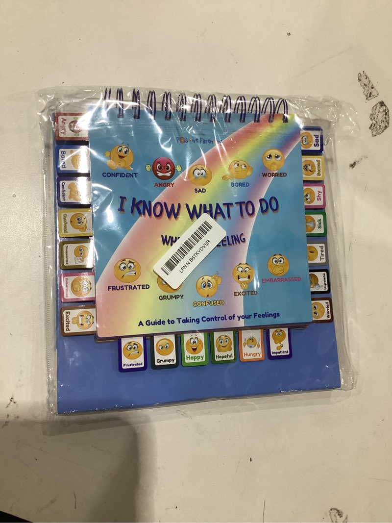 Condition photo showing New/Like New for Thought-Spot I Know What to Do Flipbook | Emotions Wheel & Feelings Chart | Emotional Regulation Tool for Home, Class, or Calm Down Corner | Helps Kids Learn Coping Skills | Autism Must-Have English Version
