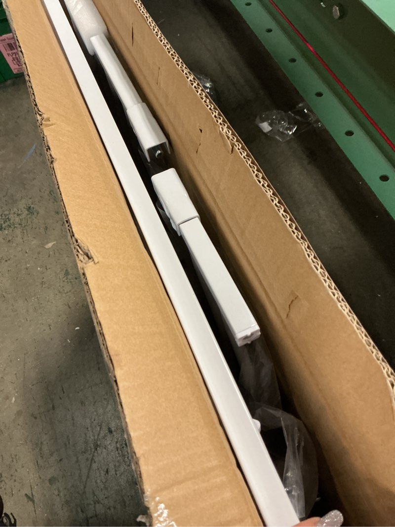 Condition photo showing Good Condition for mom's choice-grownsy baby gate for stairs, 29.5"-48.4" pressure mounted baby gate for top of stair&doorway with v-shaped rods, anti-trip pedal, extra wide stairs dog gate easy install w/red reminder white 29"-48"*30"