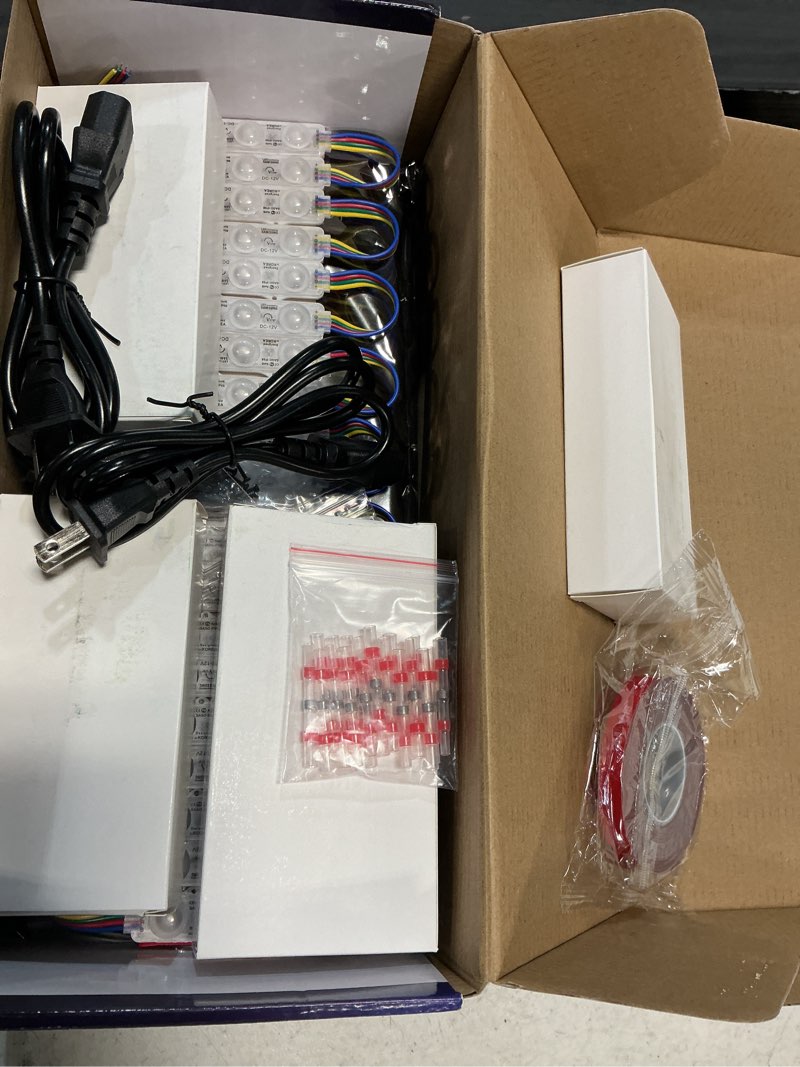 Condition photo showing Good Condition for led window lights storefront lights for business upgraded led modules waterproof store decorative light for advertising letter signs lightbox rgb 120 pieces 3 led strip light 60 ft upgraded rgb light 60ft