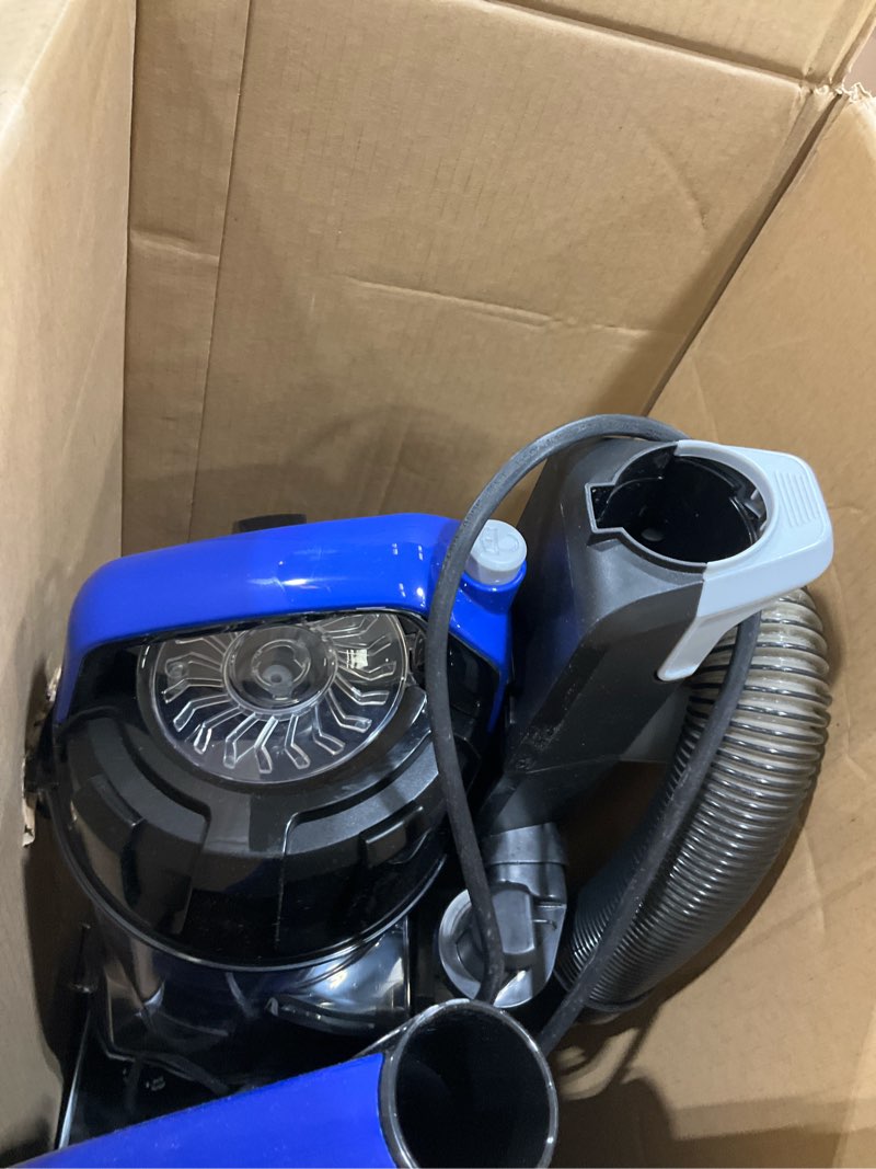 Condition photo showing As Is for Eureka Lightweight Powerful Upright Vacuum Cleaner for Carpet and Hard Floor, PowerSpeed, New Model,Blue,black/New Model