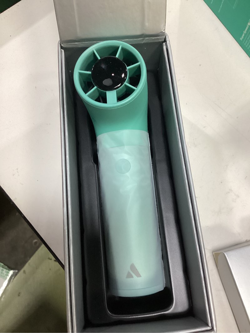 Condition photo showing Good Condition for aecooly portable handheld fan, powerful turbo mini fan, 19000 rpm high speed aero ultra, 15h max cooling time, 7 speeds aluminum case, pocket rechargeable personal small travel gifts for women-green aero ultra 4500mah green