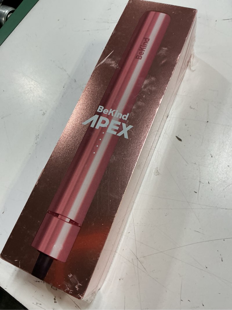 Condition photo showing New/Like New for 2-in-1 hair straightener flat iron by bekind apex | 1“ 460°f straightener and curler for all hairstyles | ultrasmooth tech | 15s fast heating & temp memory | gift set for girls women (apex peach)