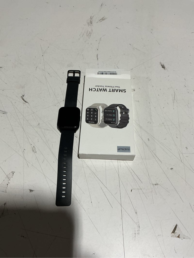 Condition photo showing Good Condition for Smart Watch, 1.85"HD Smartwatches for Men Women (Answer/Make Calls), 100+ Sport Modes Fitness Tracker Watch, Heart Rate/Sleep Monitor, IP68 Waterproof Activity Tracker Smartwatch Android iOS Black