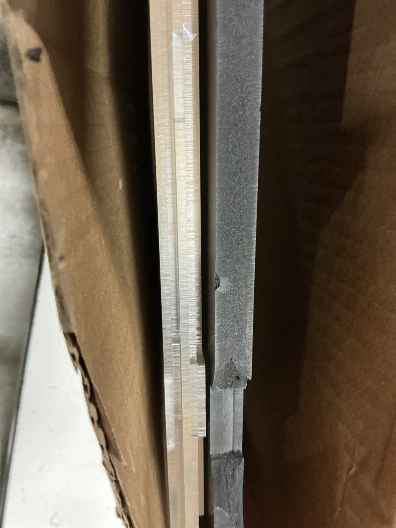Condition photo showing As Is for clear acrylic display case uv protected acrylic basketball holder, display case for autographed basketball, for basketballs, dolls, car models, souvenirs(basketball)
