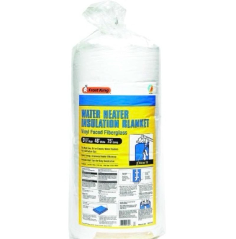 Frost King SP57/11C All Season Water Heater Insulation Blanket, 3” Thick x 48” x 75”, R10 48" x 3" Thick x 75" Round Blanket